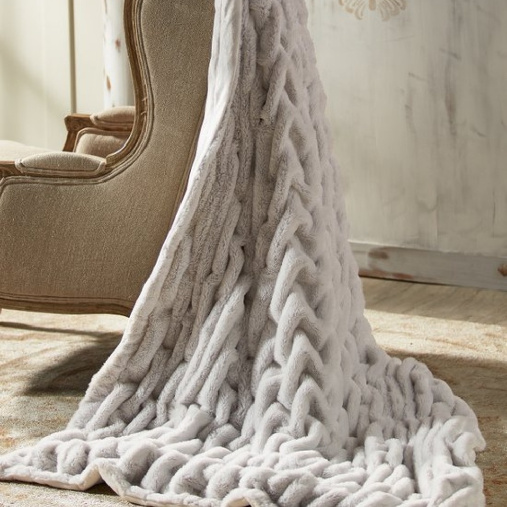 La Parisienne Faux Fur Throw